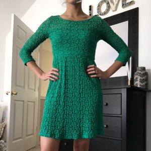 Green dress with keyhole back